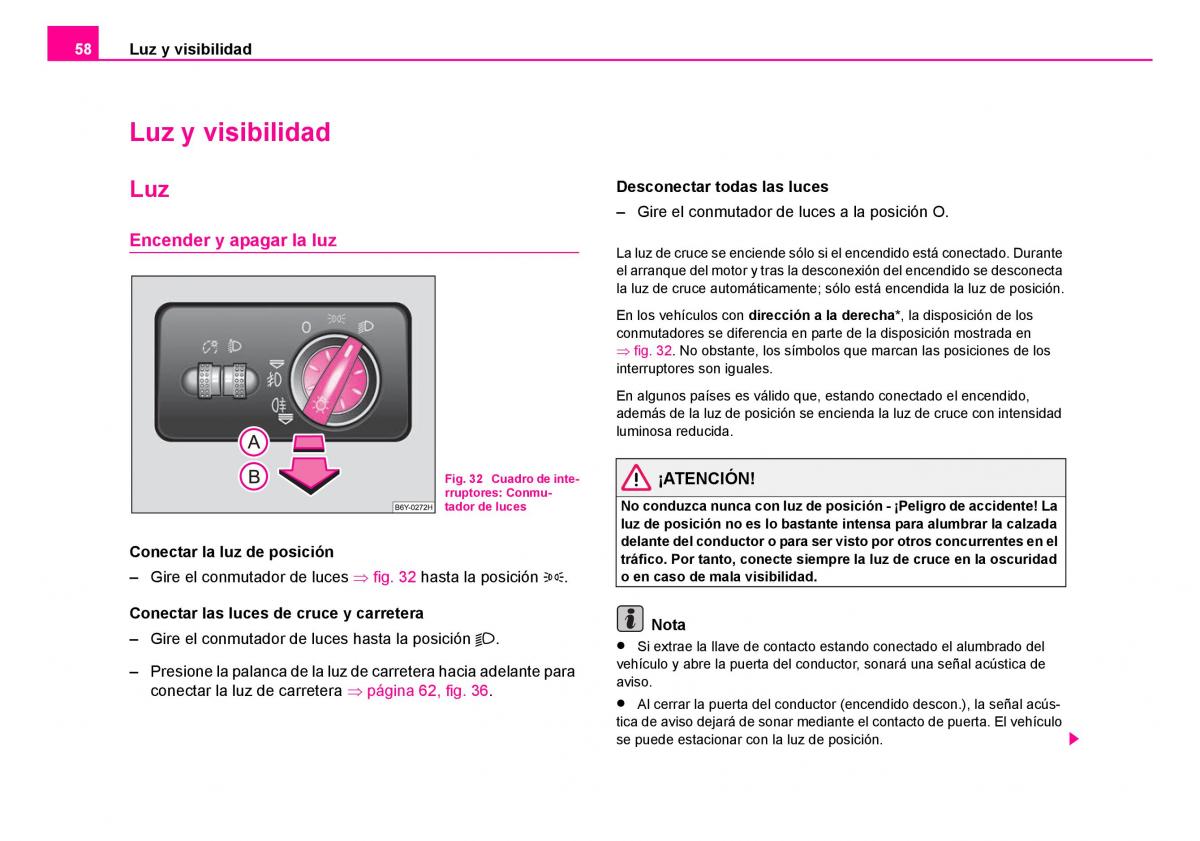 Skoda Fabia I 1 manual del propietario / page 59