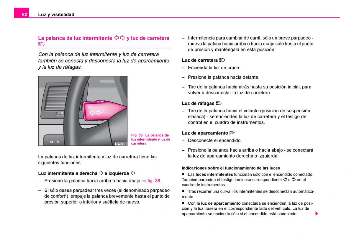 Skoda Fabia I 1 manual del propietario / page 63