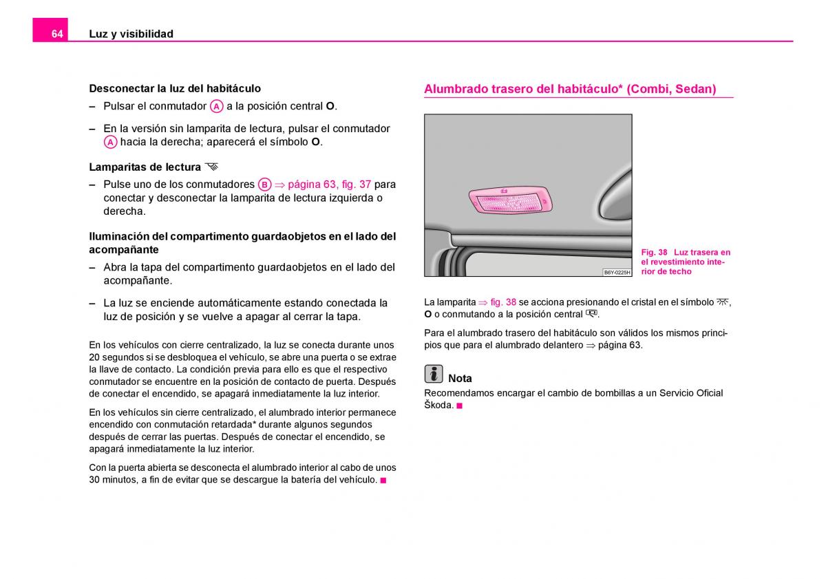 Skoda Fabia I 1 manual del propietario / page 65