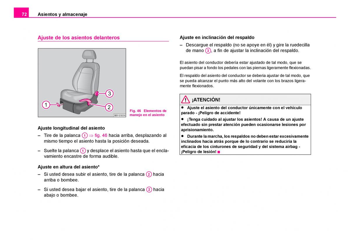 Skoda Fabia I 1 manual del propietario / page 73