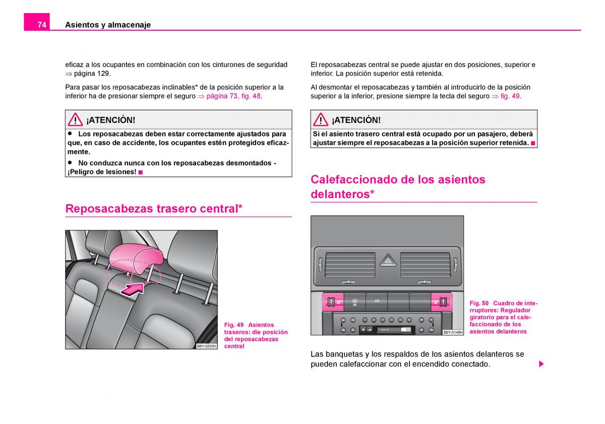 Skoda Fabia I 1 manual del propietario / page 75