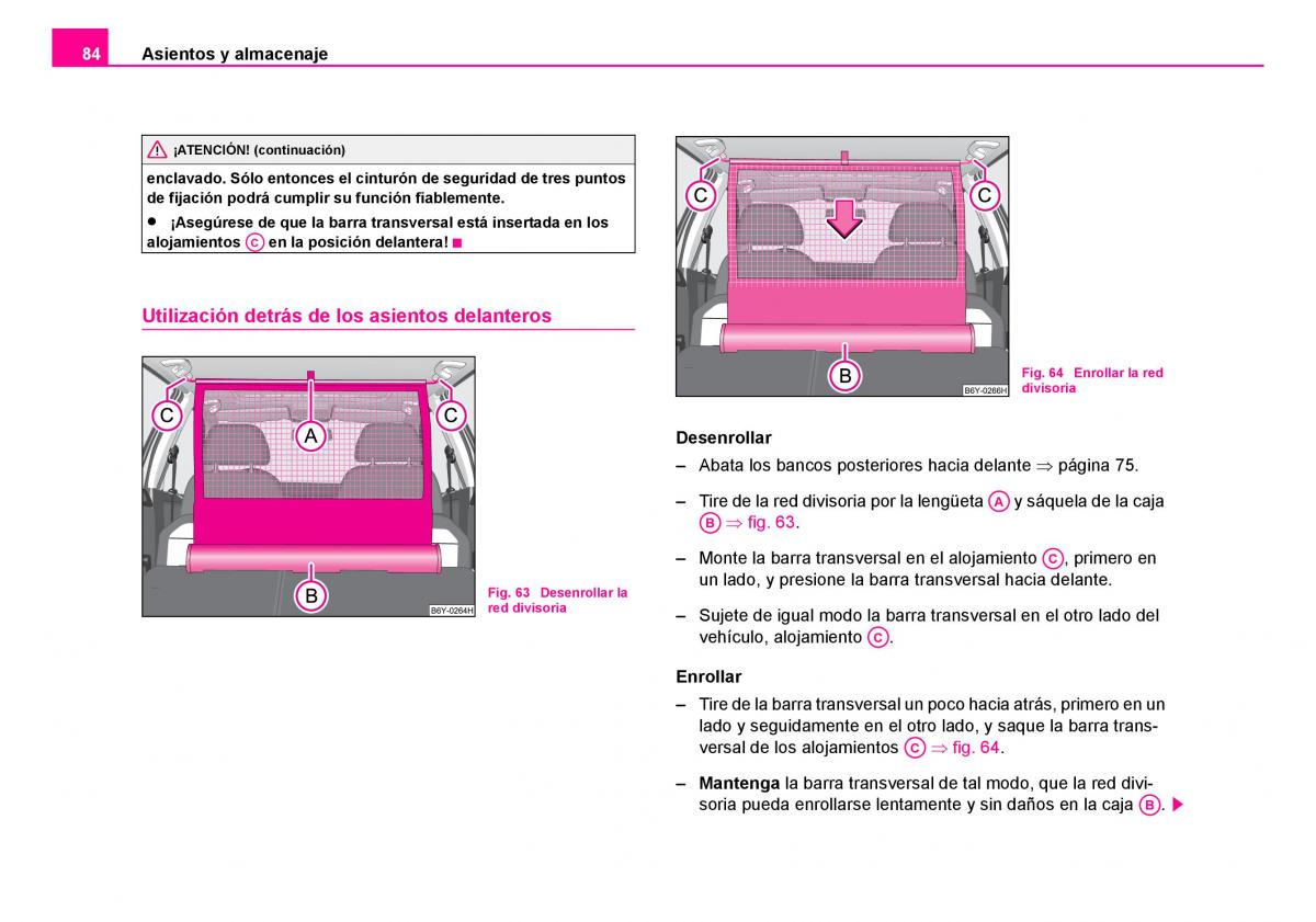 Skoda Fabia I 1 manual del propietario / page 85