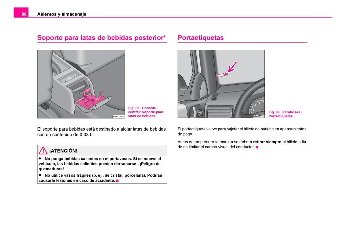 Skoda Fabia I 1 manual del propietario / page 89