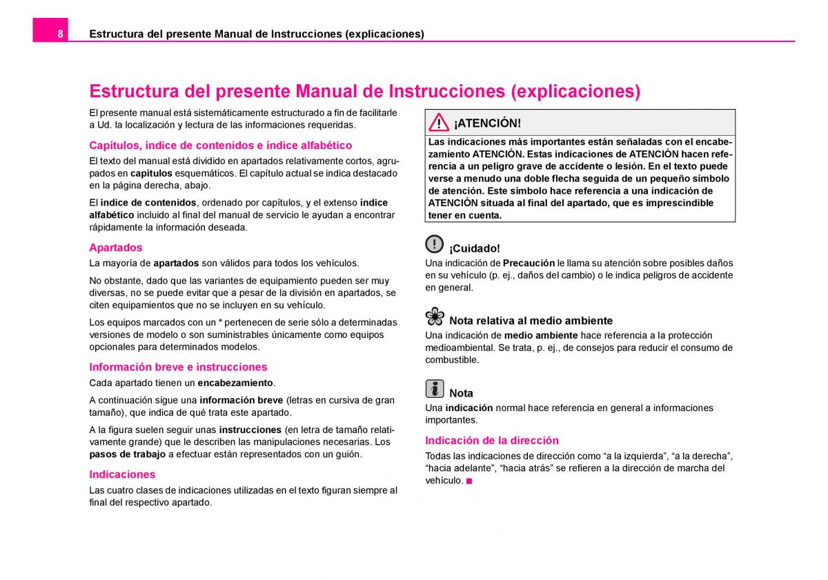 Skoda Fabia I 1 manual del propietario / page 9