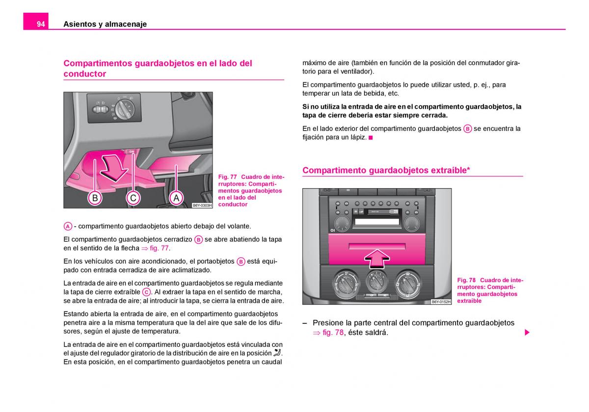 Skoda Fabia I 1 manual del propietario / page 95