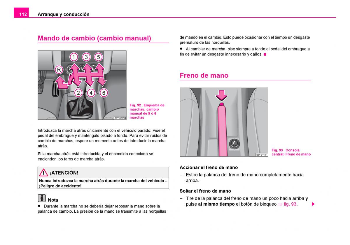 Skoda Fabia I 1 manual del propietario / page 113