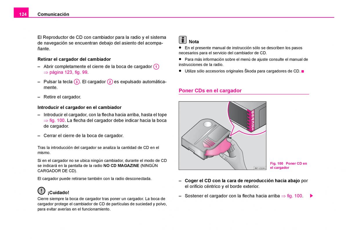 Skoda Fabia I 1 manual del propietario / page 125