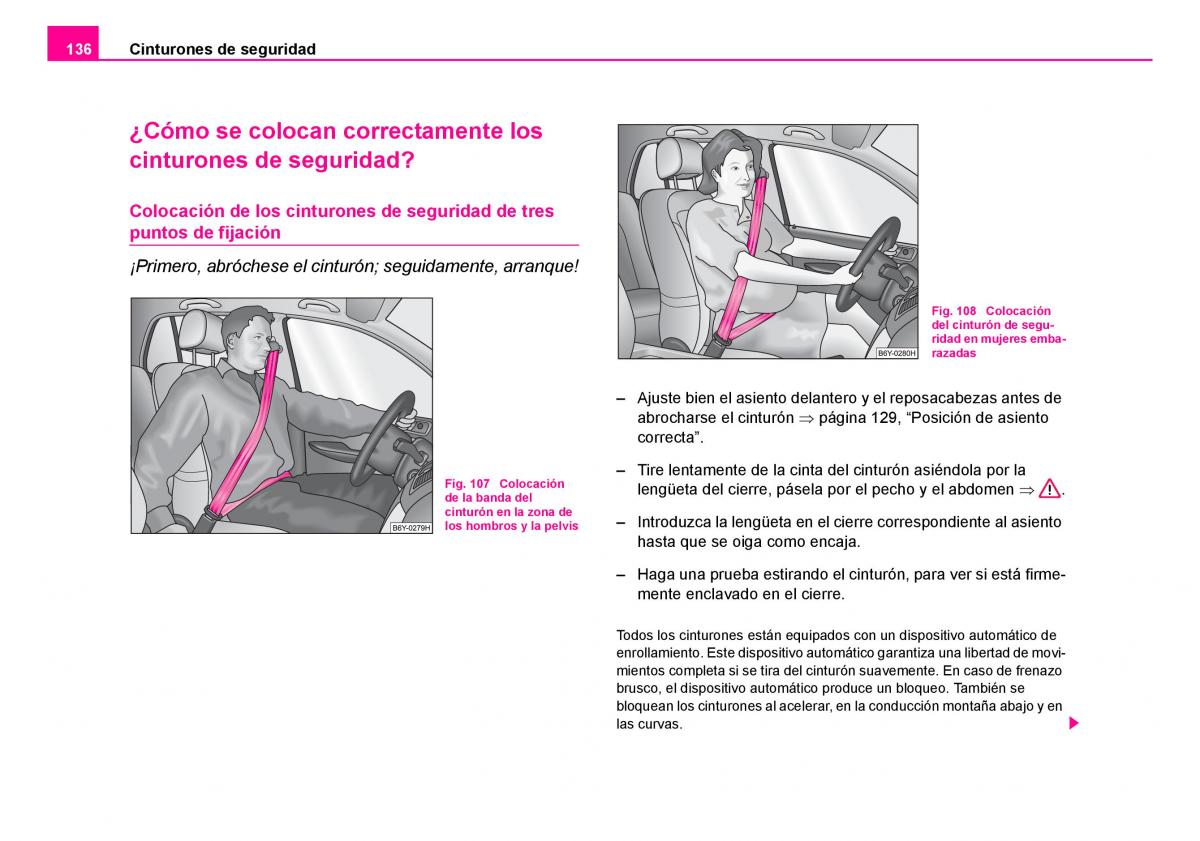 Skoda Fabia I 1 manual del propietario / page 137