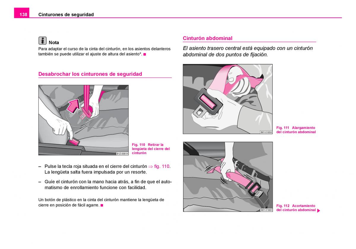 Skoda Fabia I 1 manual del propietario / page 139