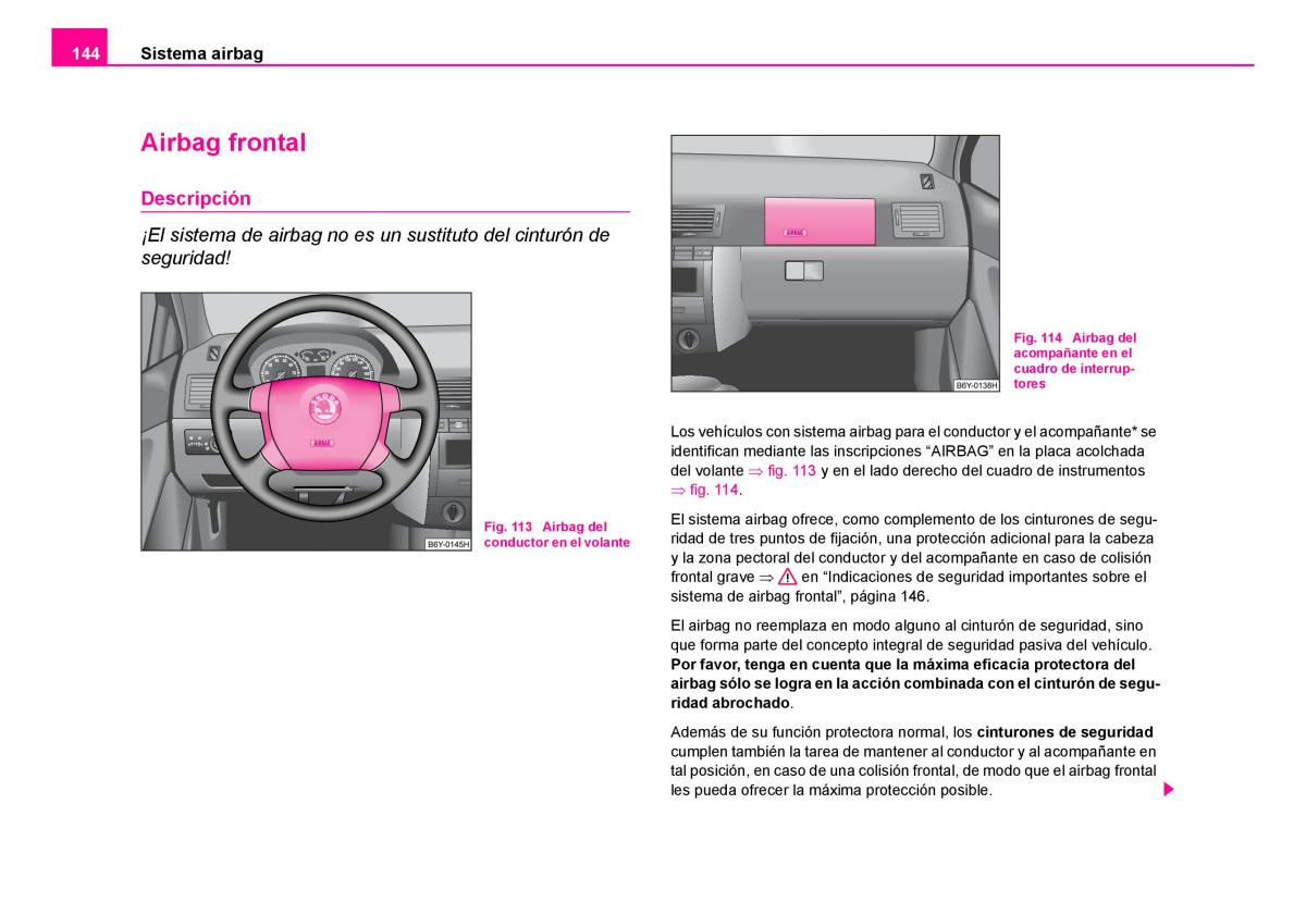 Skoda Fabia I 1 manual del propietario / page 145