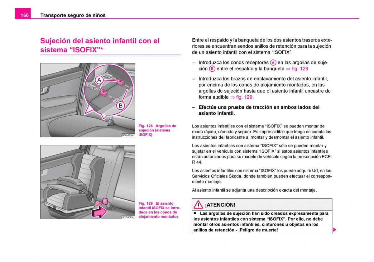 Skoda Fabia I 1 manual del propietario / page 161