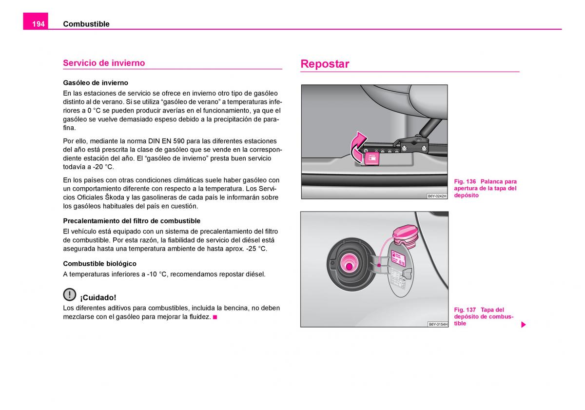 Skoda Fabia I 1 manual del propietario / page 195