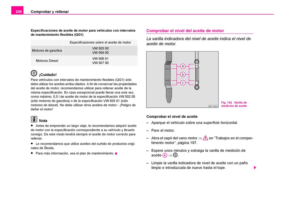 Skoda Fabia I 1 manual del propietario / page 201