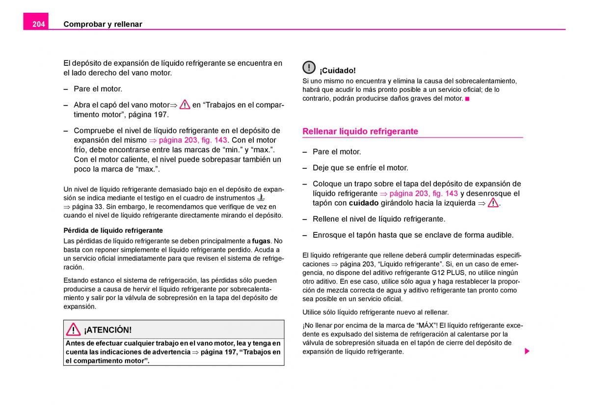 Skoda Fabia I 1 manual del propietario / page 205