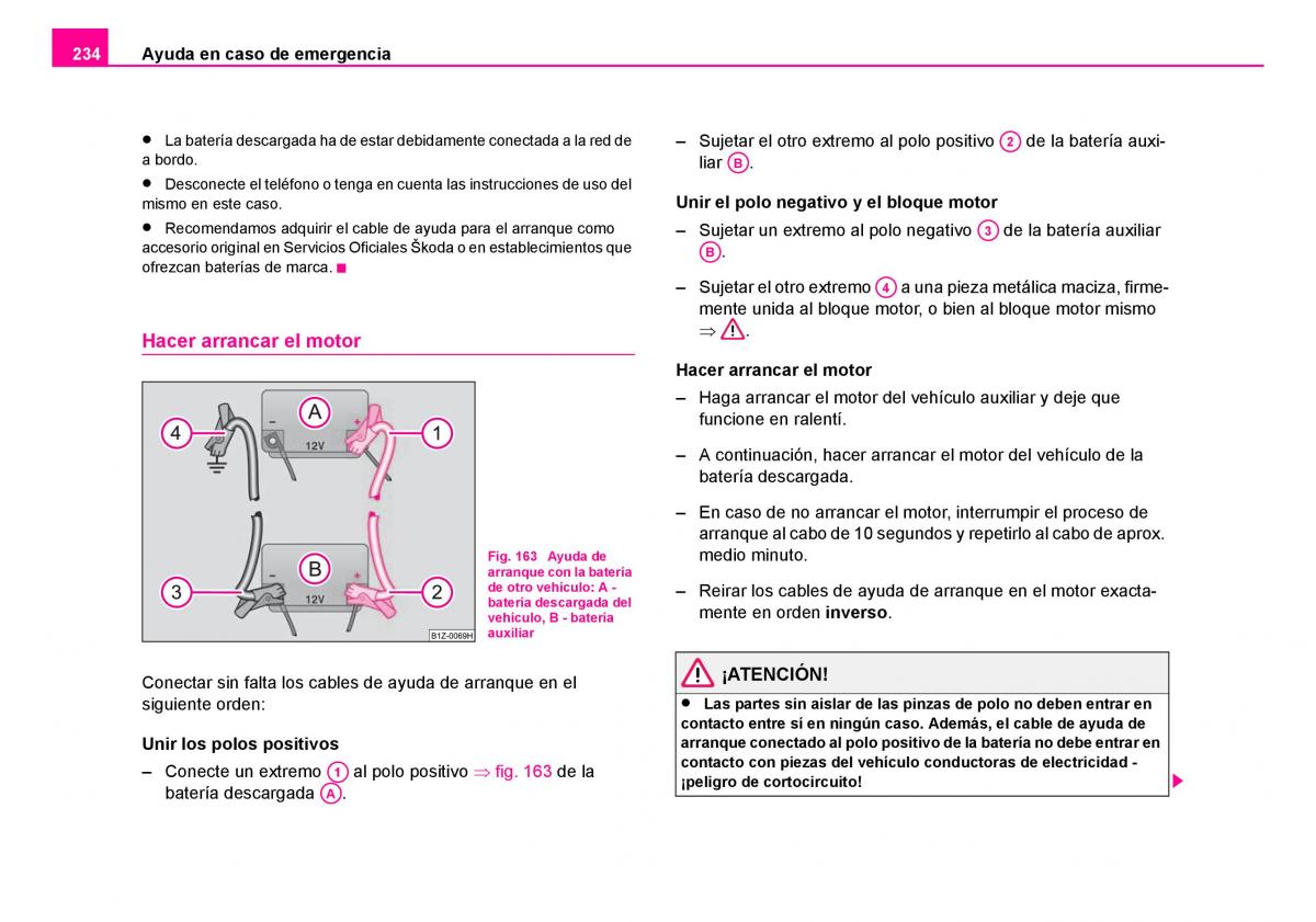 Skoda Fabia I 1 manual del propietario / page 235