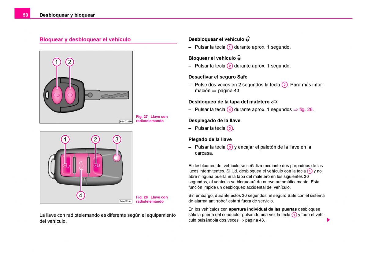 Skoda Fabia I 1 manual del propietario / page 51