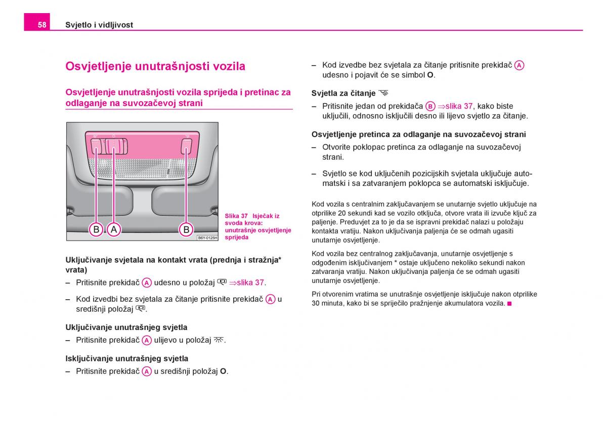 Skoda Fabia I 1 vlasnicko uputstvo / page 59