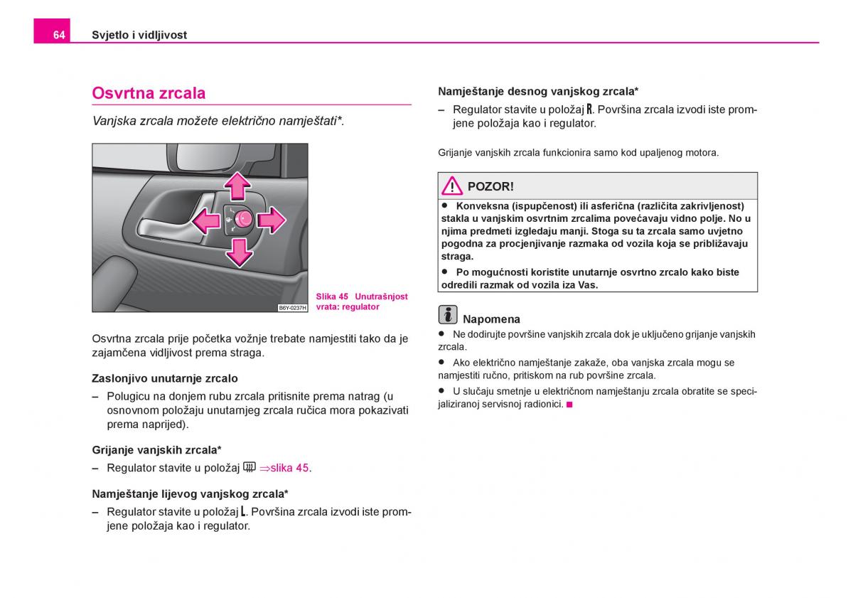 Skoda Fabia I 1 vlasnicko uputstvo / page 65