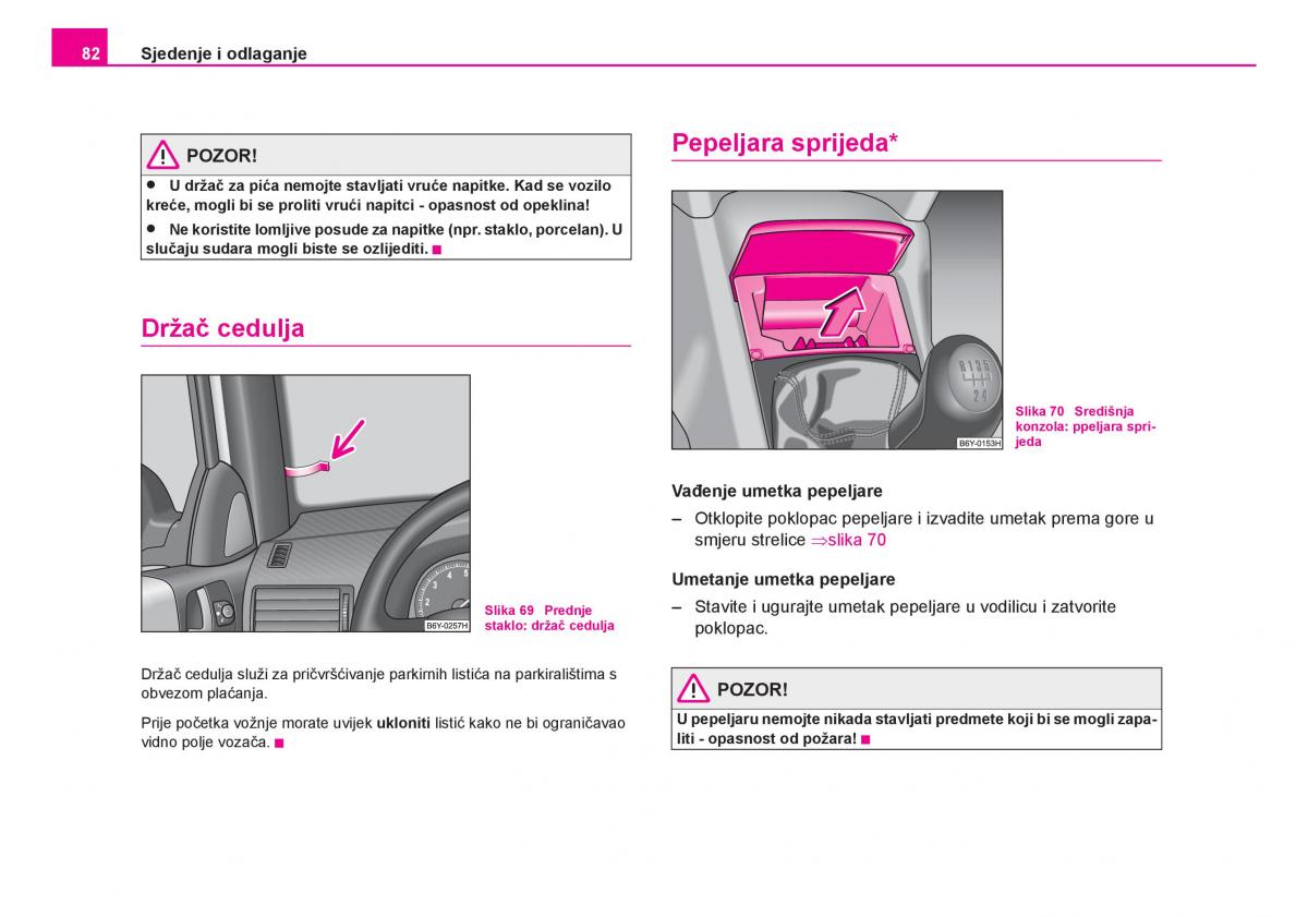 Skoda Fabia I 1 vlasnicko uputstvo / page 83