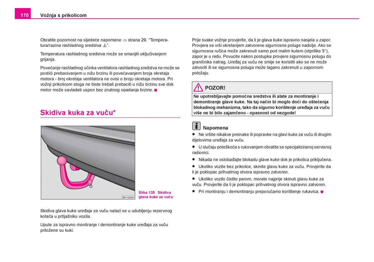 Skoda Fabia I 1 vlasnicko uputstvo / page 171