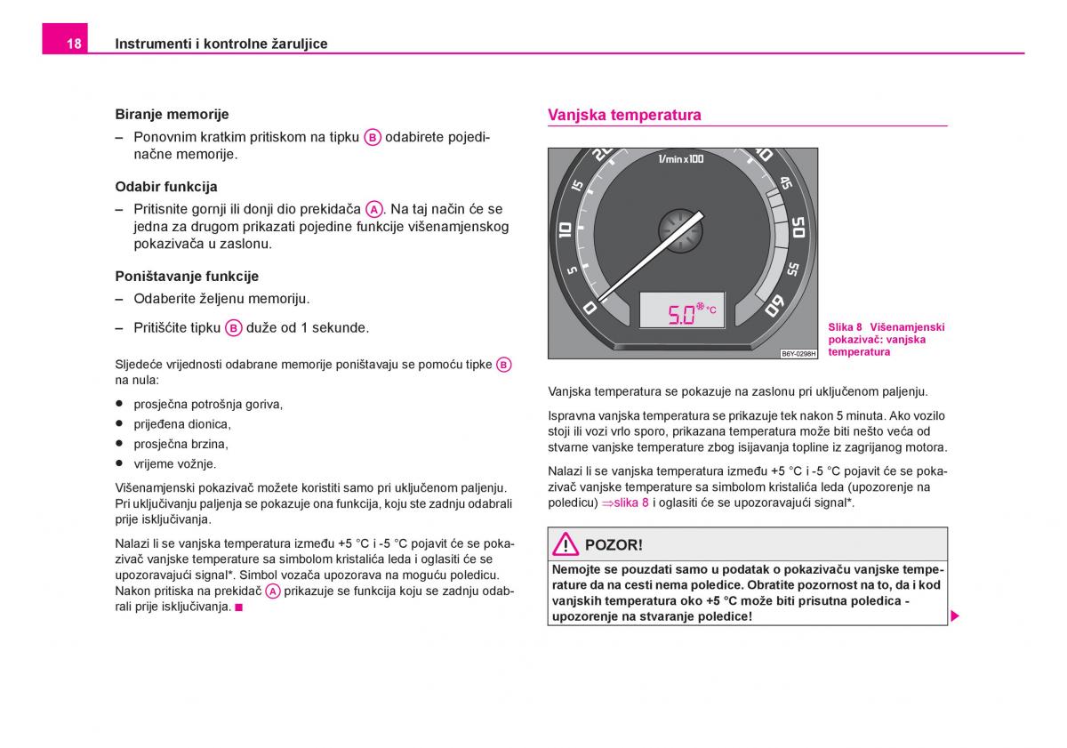 Skoda Fabia I 1 vlasnicko uputstvo / page 19