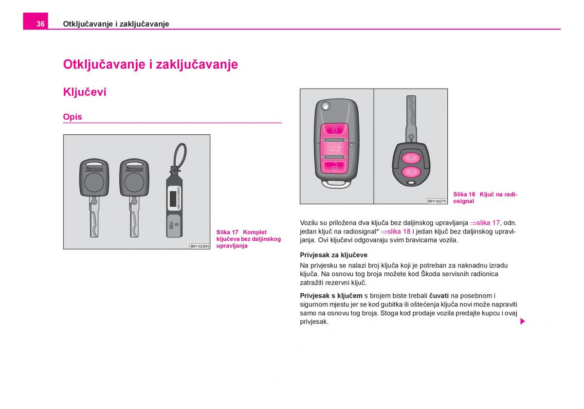 Skoda Fabia I 1 vlasnicko uputstvo / page 37