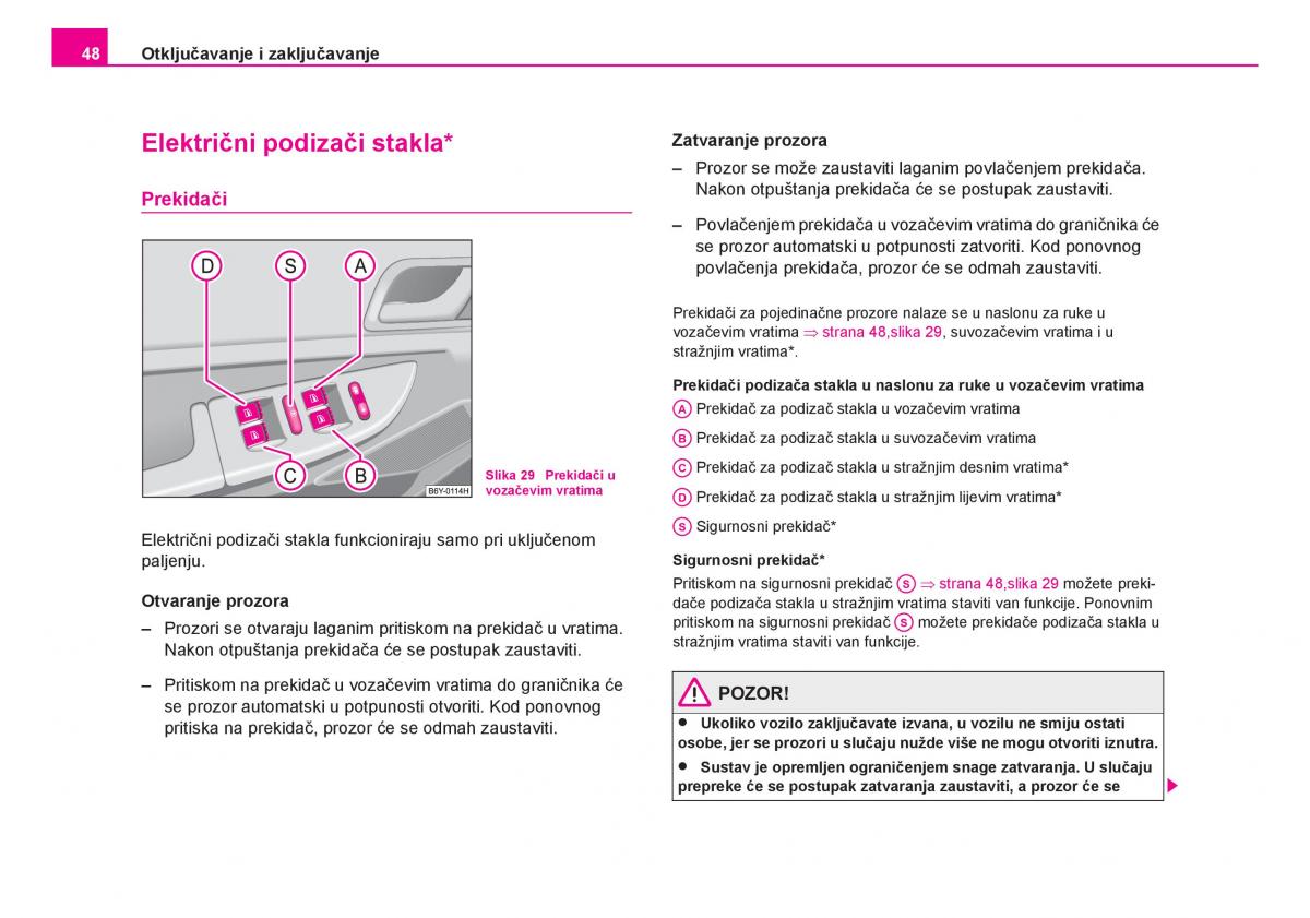 Skoda Fabia I 1 vlasnicko uputstvo / page 49