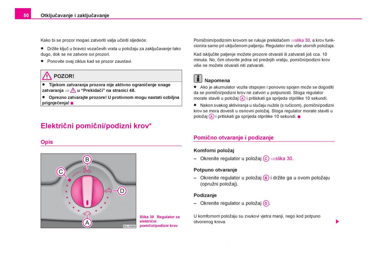 Skoda Fabia I 1 vlasnicko uputstvo / page 51