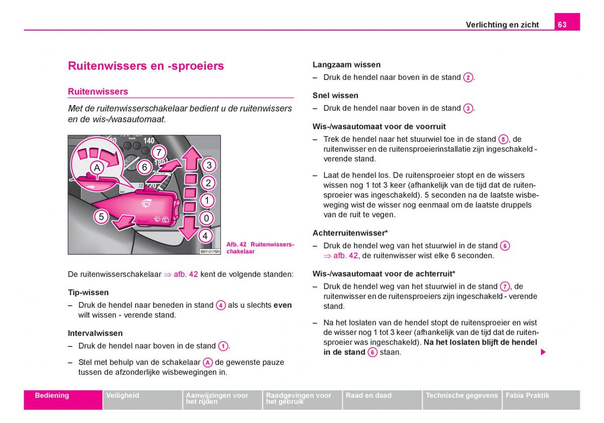 Skoda Fabia I 1 handleiding / page 64