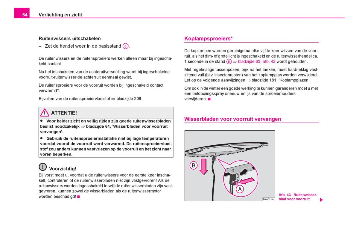 Skoda Fabia I 1 handleiding / page 65