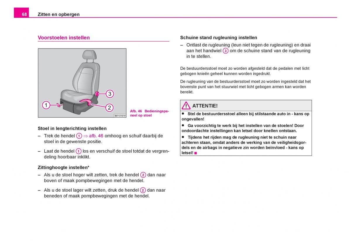 Skoda Fabia I 1 handleiding / page 69