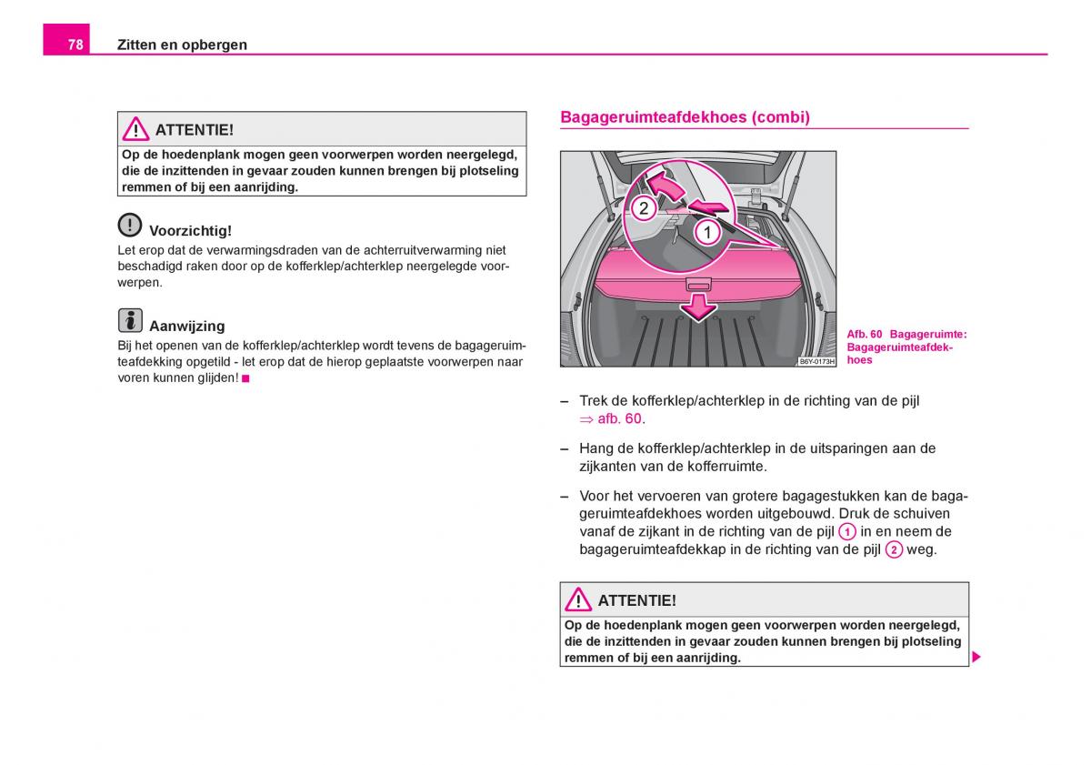 Skoda Fabia I 1 handleiding / page 79