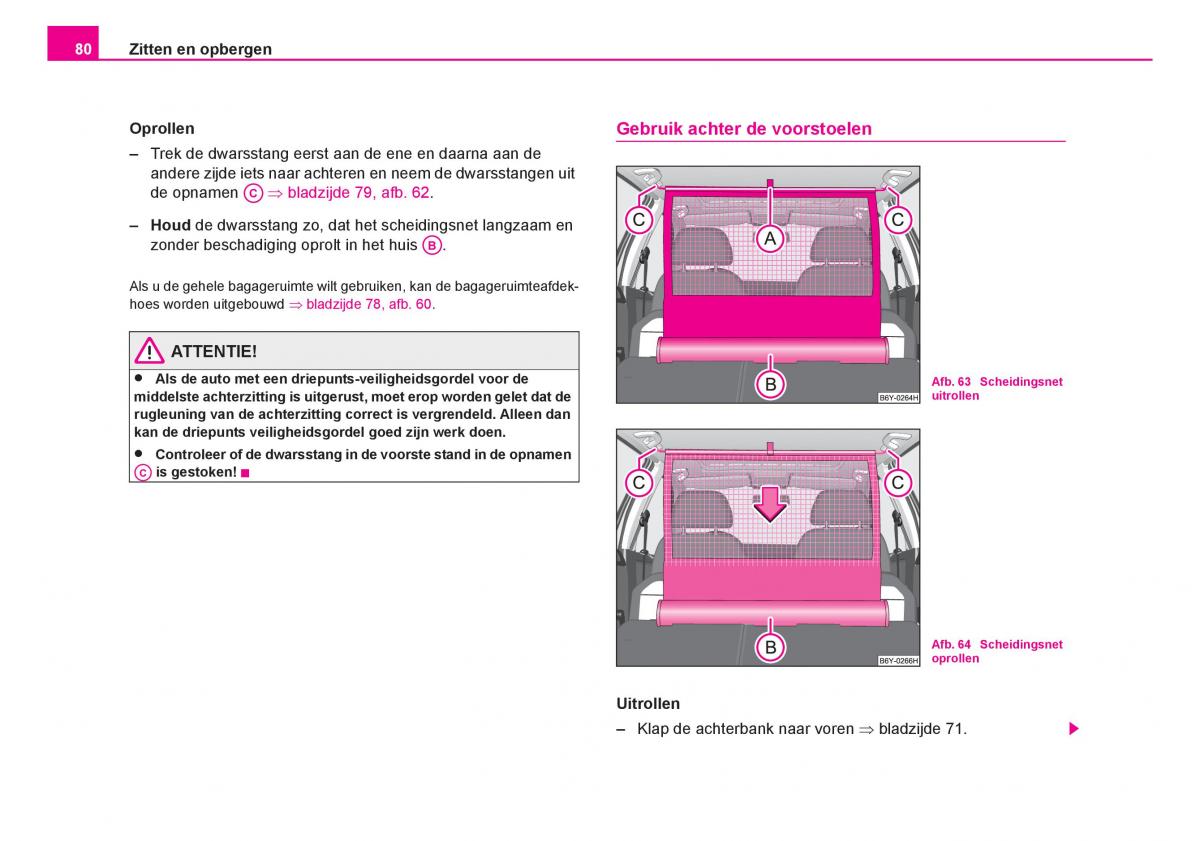 Skoda Fabia I 1 handleiding / page 81