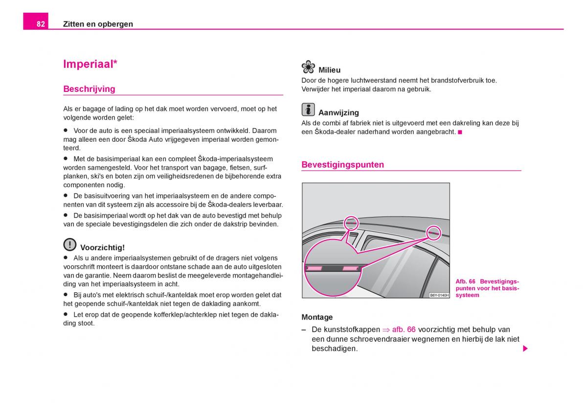 Skoda Fabia I 1 handleiding / page 83