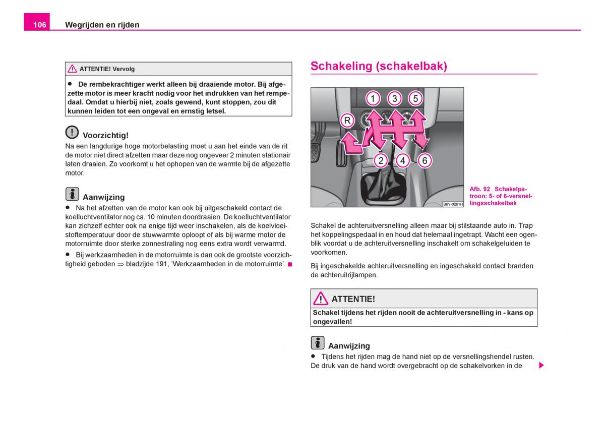 Skoda Fabia I 1 handleiding / page 107