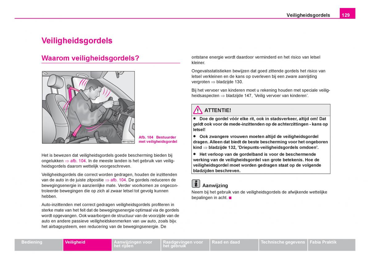 Skoda Fabia I 1 handleiding / page 130