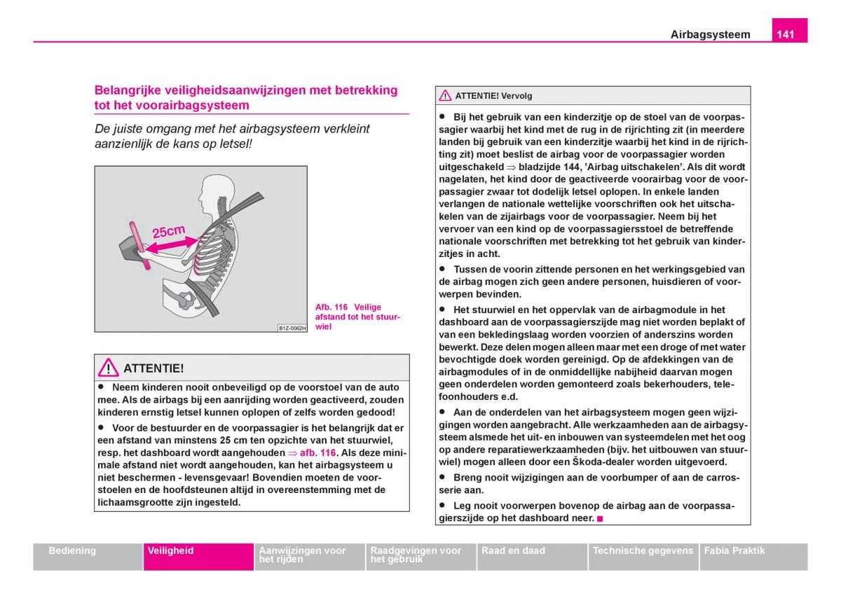 Skoda Fabia I 1 handleiding / page 142