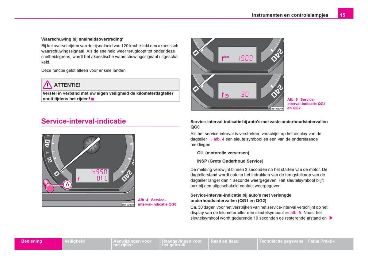 Skoda Fabia I 1 handleiding / page 16