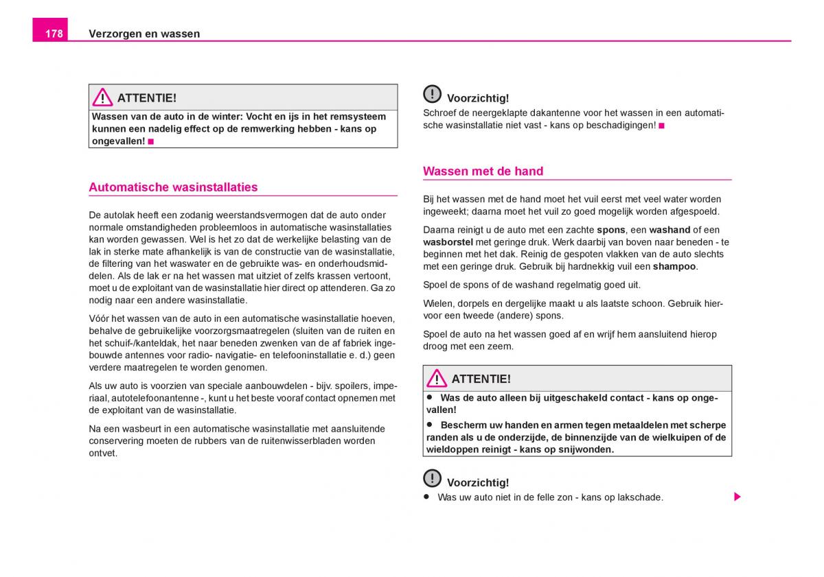 Skoda Fabia I 1 handleiding / page 179