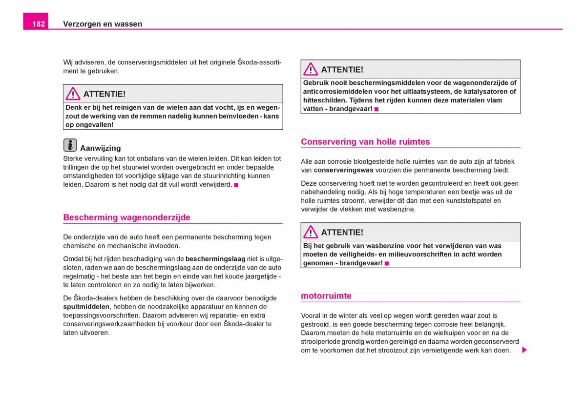 Skoda Fabia I 1 handleiding / page 183