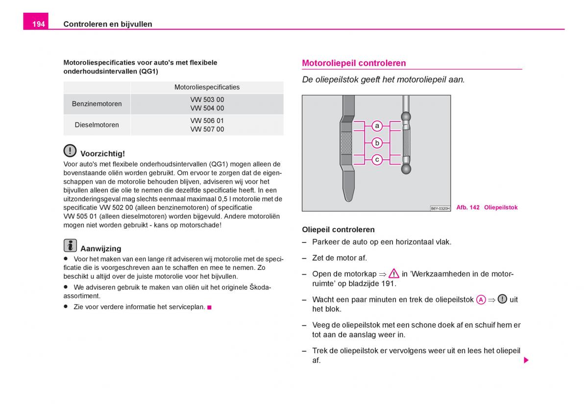 Skoda Fabia I 1 handleiding / page 195