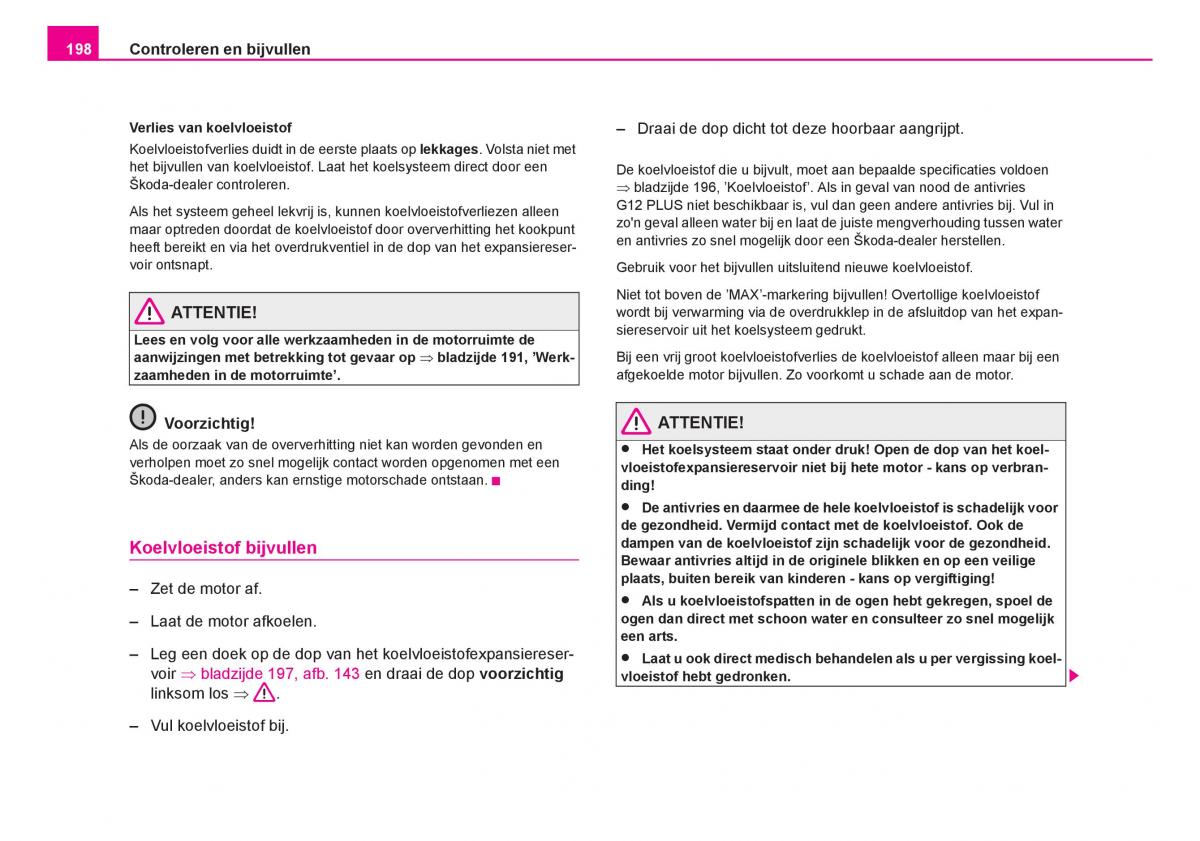 Skoda Fabia I 1 handleiding / page 199