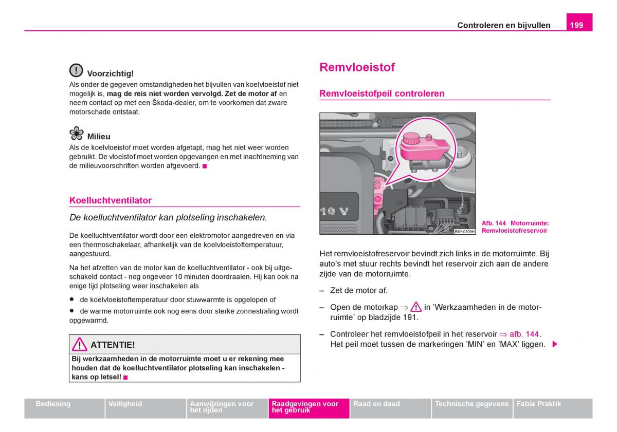 Skoda Fabia I 1 handleiding / page 200