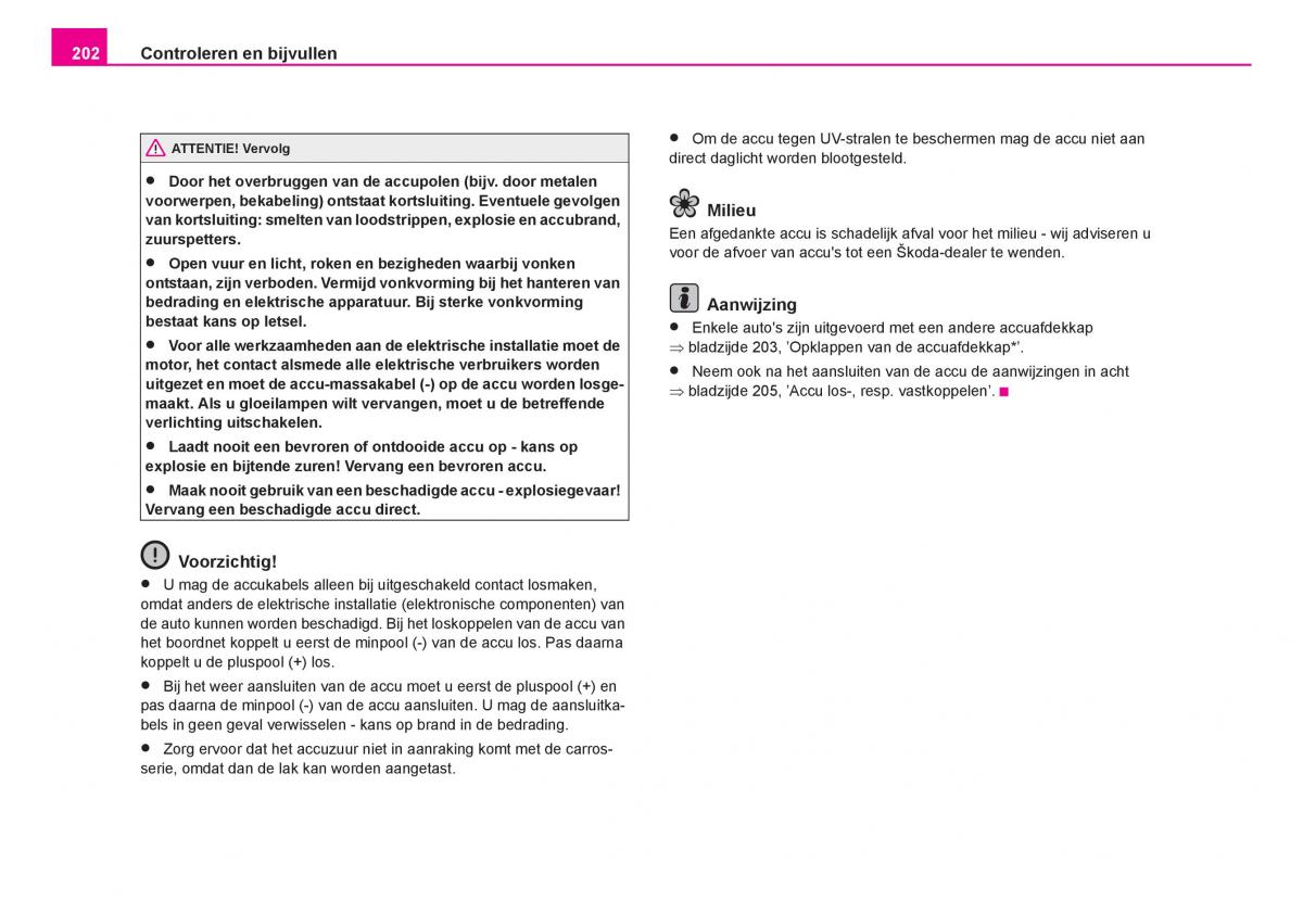 Skoda Fabia I 1 handleiding / page 203