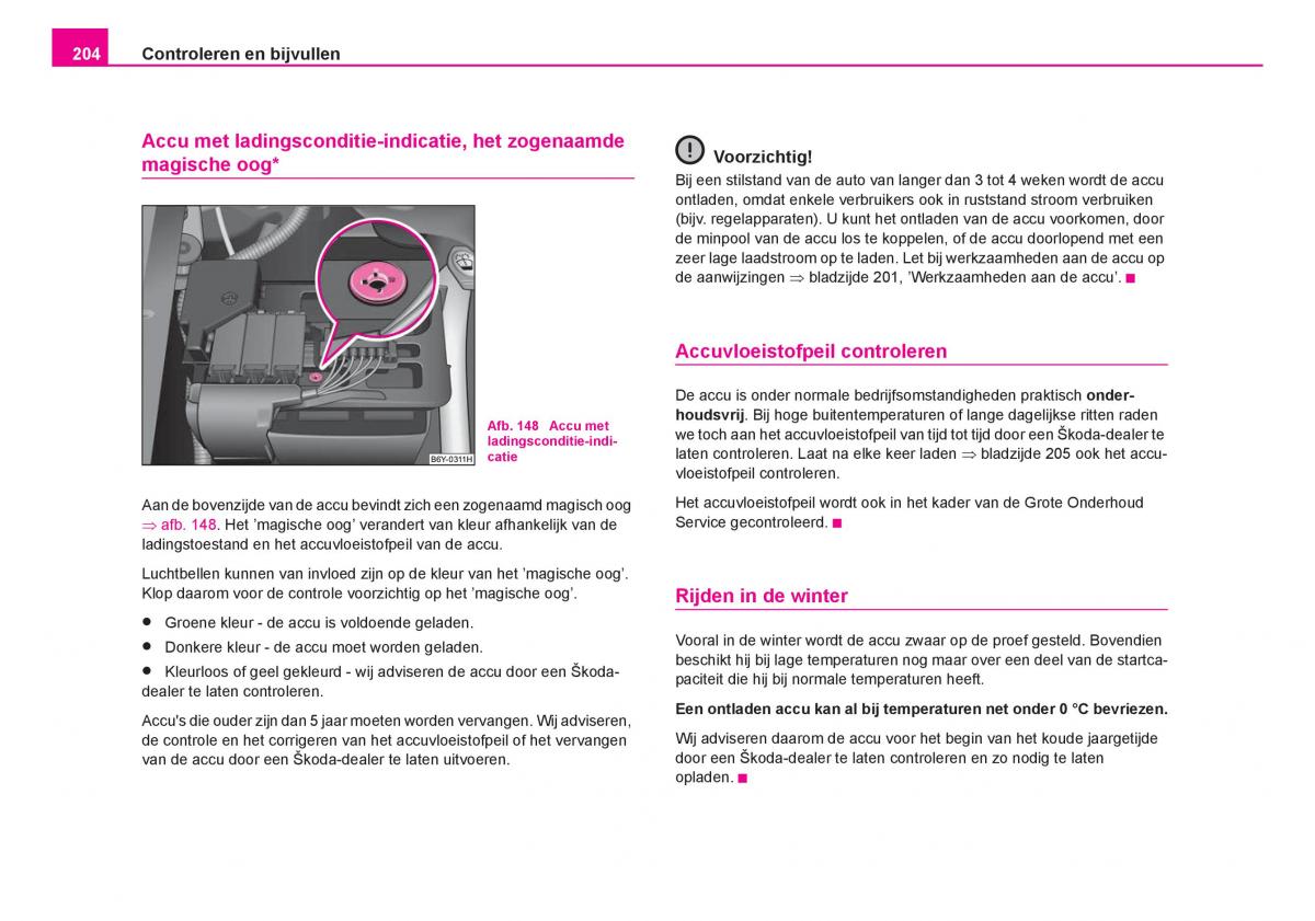 Skoda Fabia I 1 handleiding / page 205