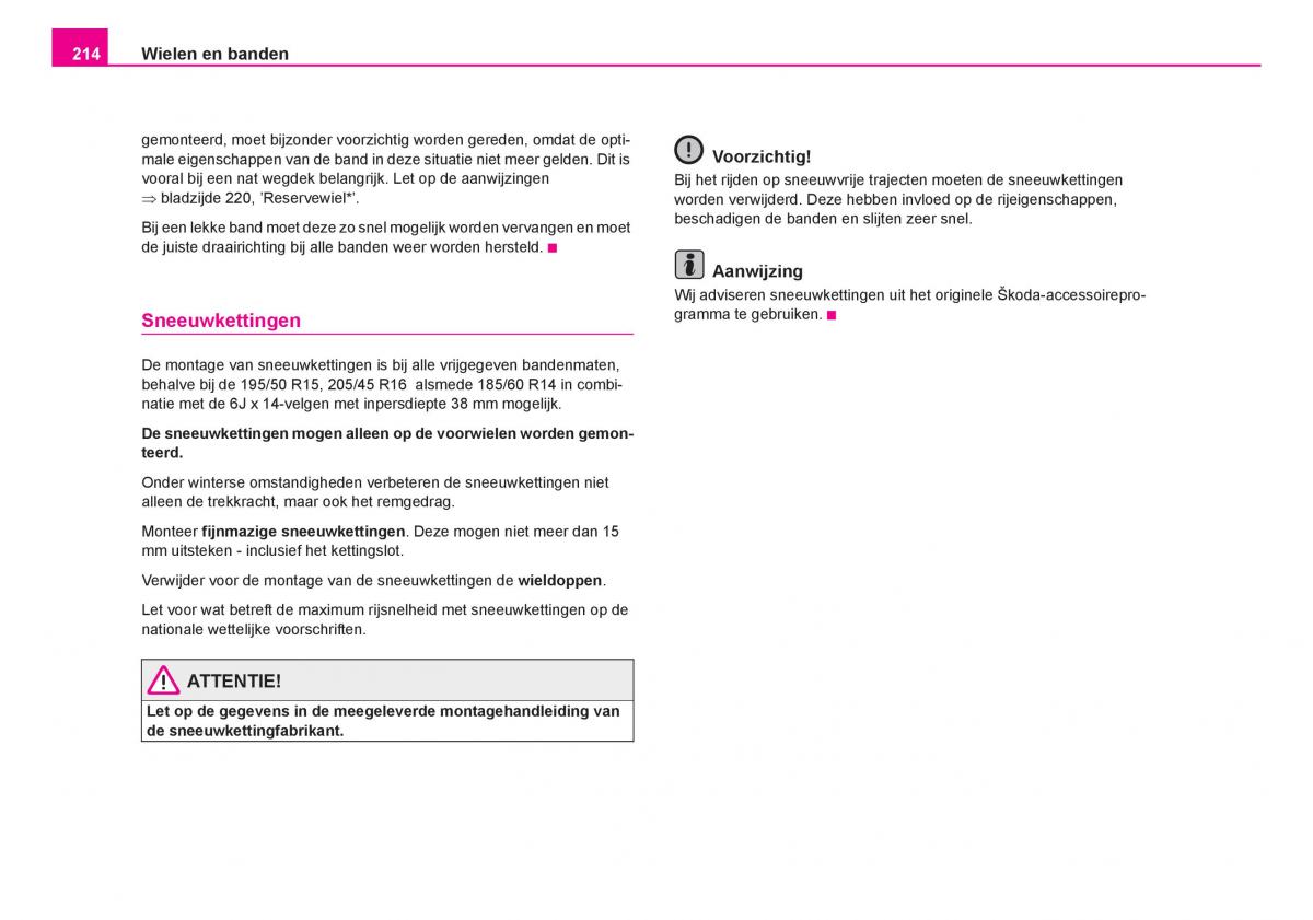 Skoda Fabia I 1 handleiding / page 215