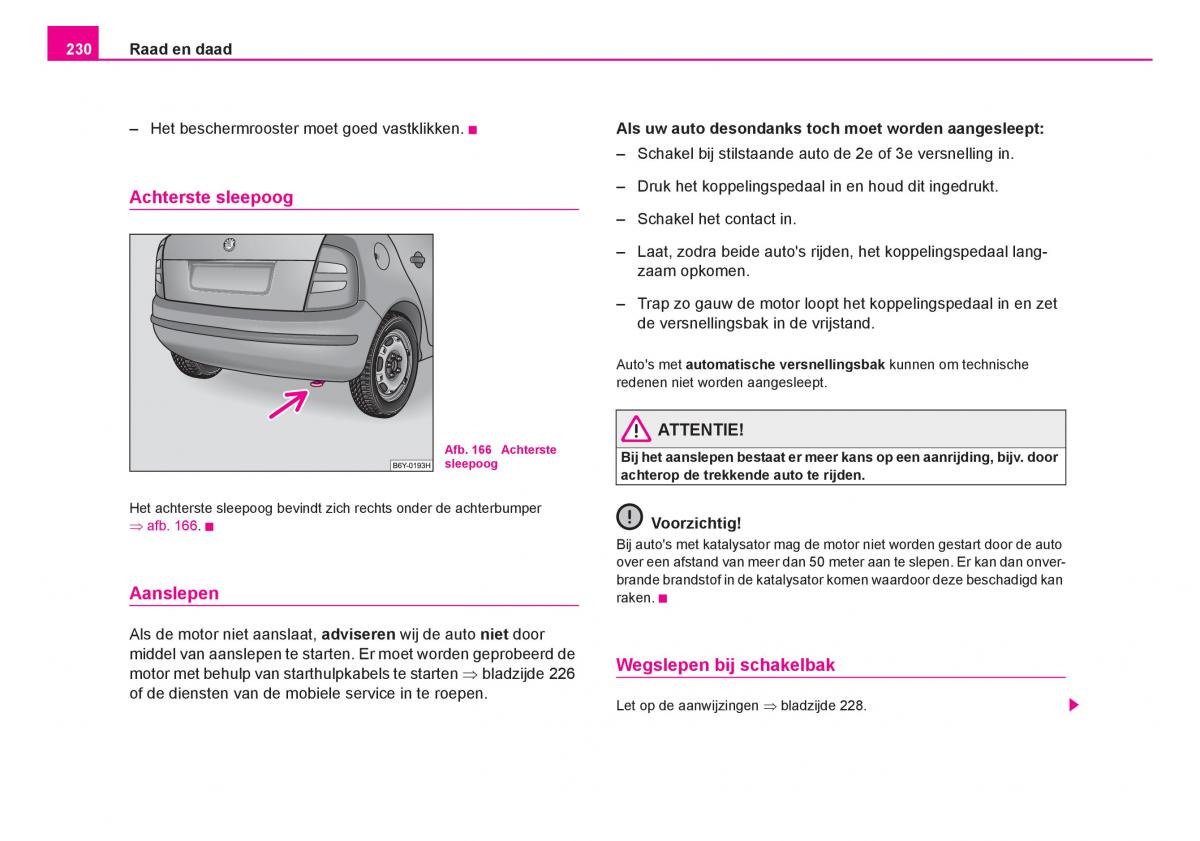 Skoda Fabia I 1 handleiding / page 231