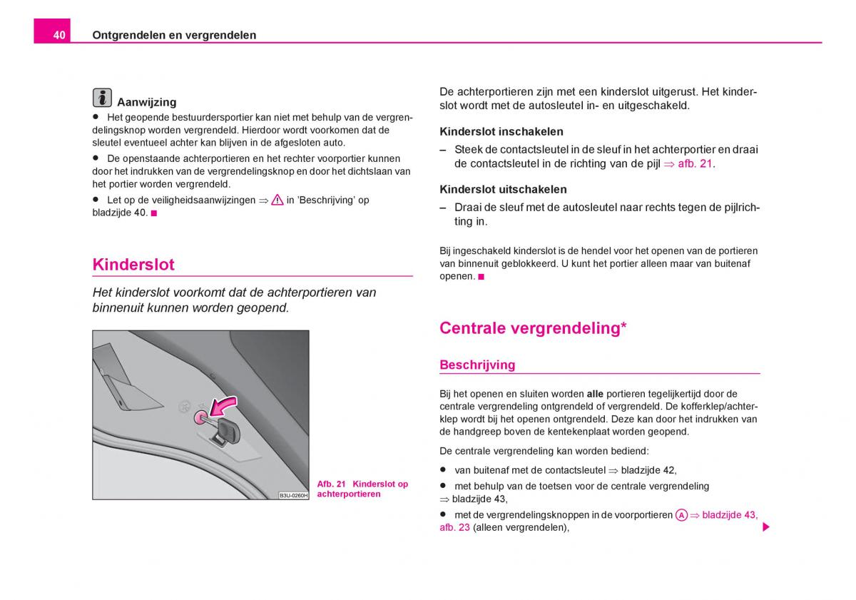 Skoda Fabia I 1 handleiding / page 41