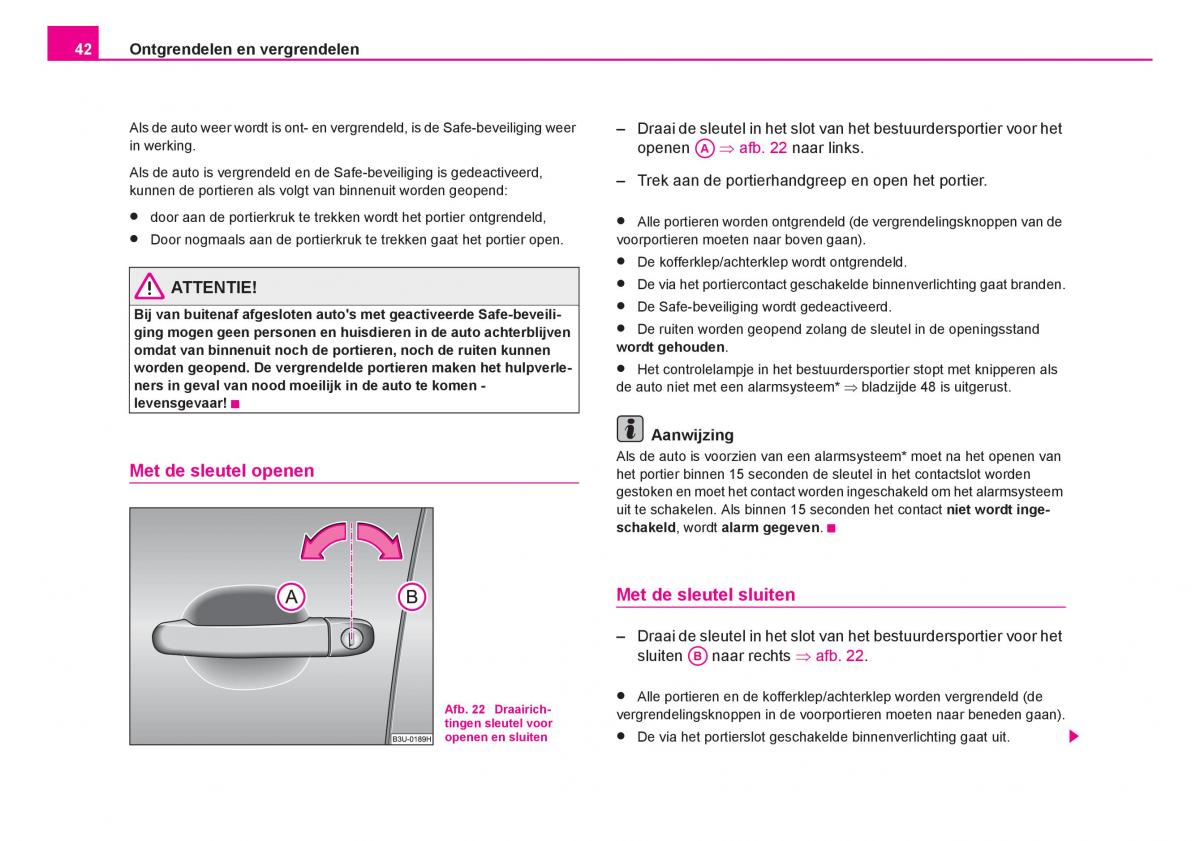 Skoda Fabia I 1 handleiding / page 43