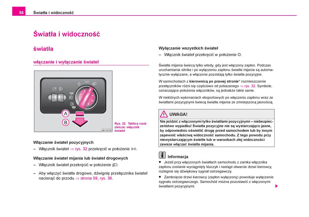 Skoda Fabia I 1 instrukcja obslugi / page 57